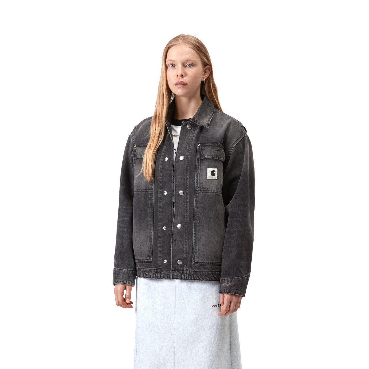 Carhartt WIP Women's OG Arctic Jacket Black, Grind wash