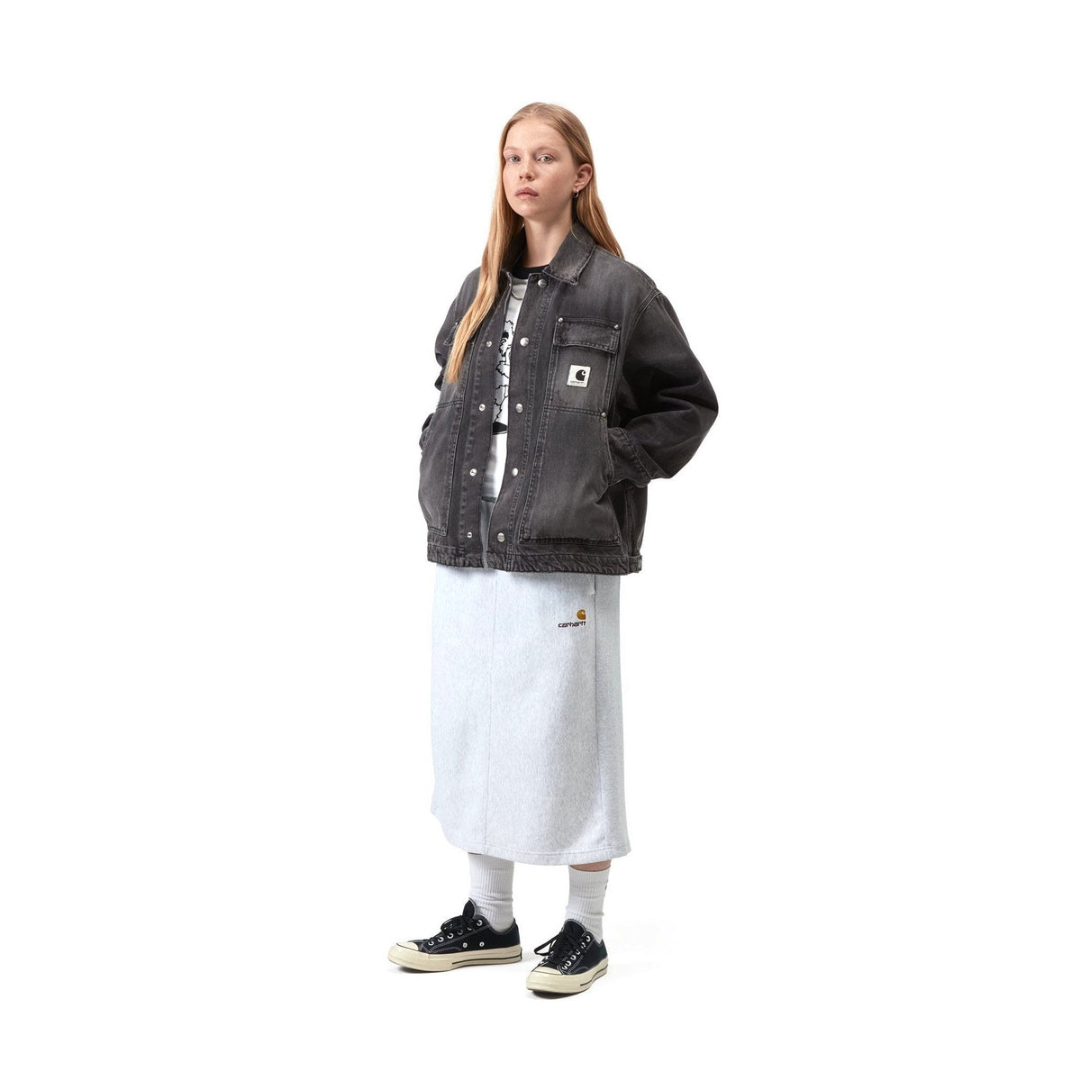 Carhartt WIP Women's OG Arctic Jacket Black, Grind wash