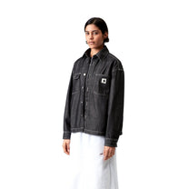 Carhartt WIP Women's Louis Shirt Jac Black, Rigid