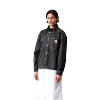 Carhartt WIP Women's Louis Shirt Jac Black, Rigid