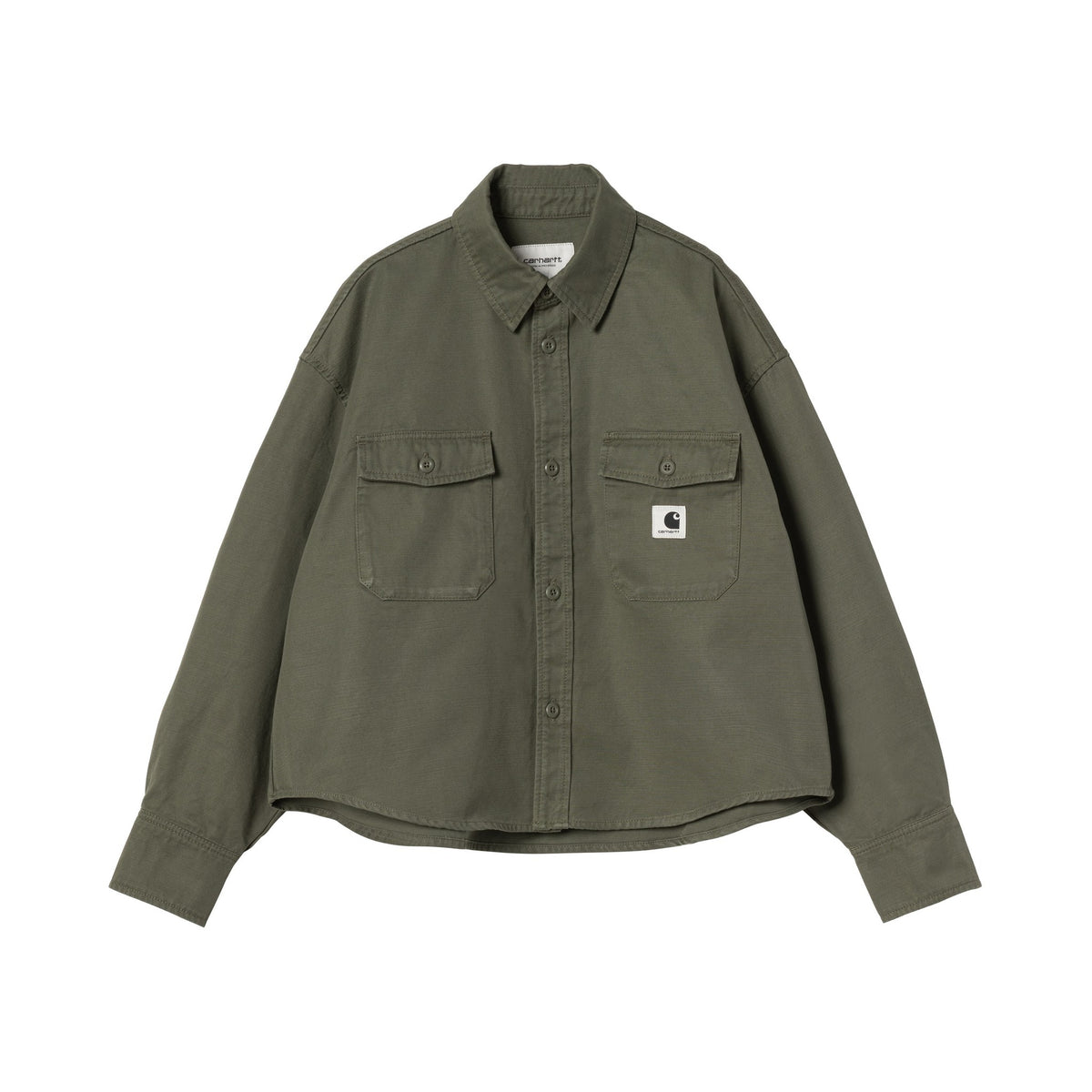 Carhartt WIP Women's Kelly Shirt Jac Leaf, Rinsed