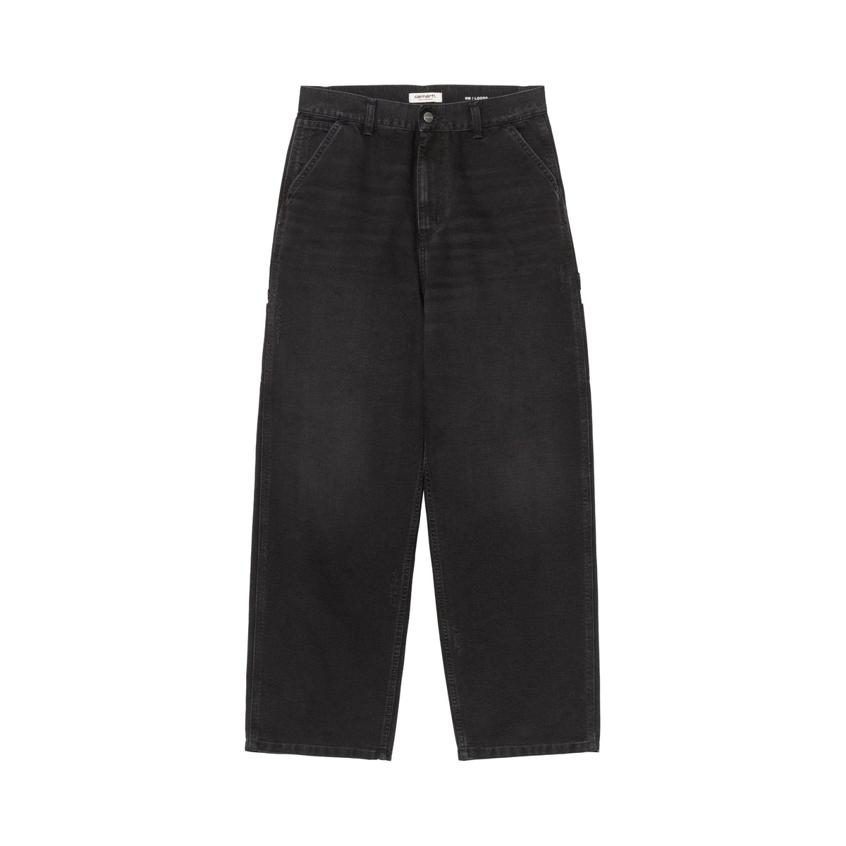 Carhartt WIP Women's Brandon Single Knee Pant Black, Grind wash