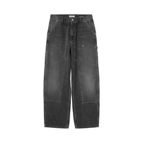 Carhartt WIP Women's Brandon Double Knee Pant 'Smith' Denim Black, Grind wash
