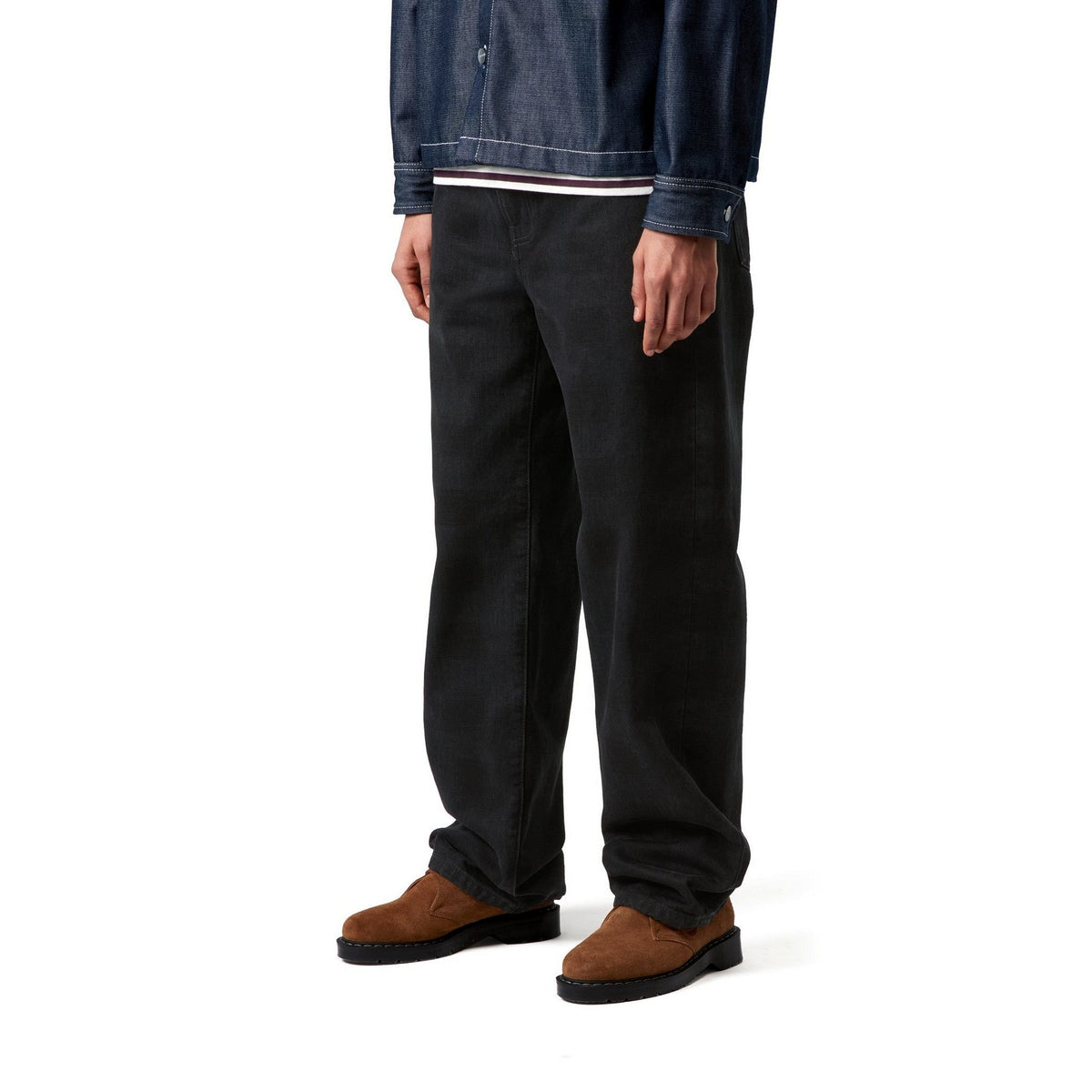 Carhartt WIP Women's Everson Pant Everson Print, Black, Stone washed