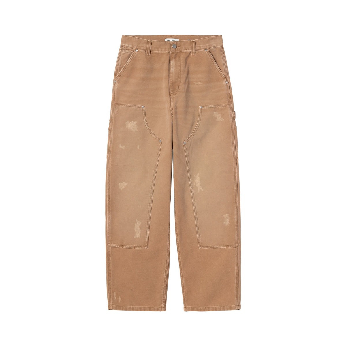 Carhartt WIP Women's Brandon Double Knee Pant Hamilton Brown, Grind wash