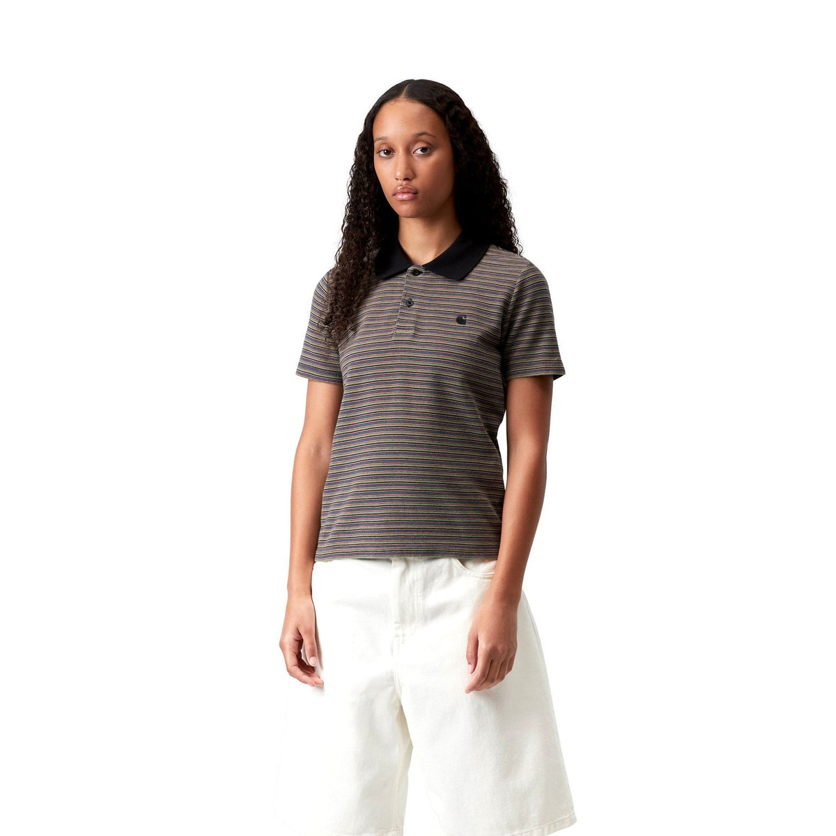 Carhartt WIP Women's S/S Dion Polo Dion Stripe, Lily