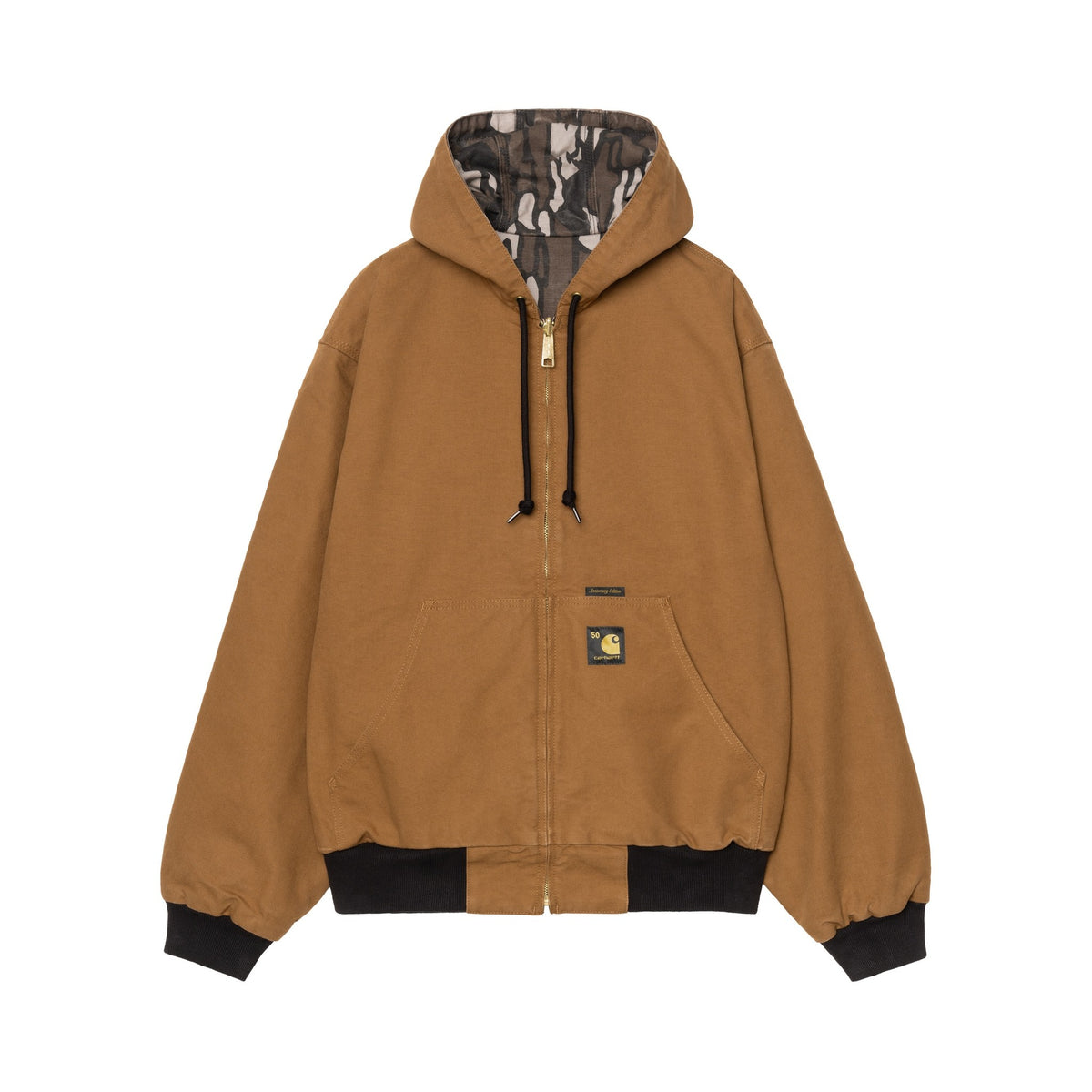 Carhartt WIP 50 Years Anniversary OG Active Jacket Canvas Hamilton Brown / Camo Trebark, Rinsed