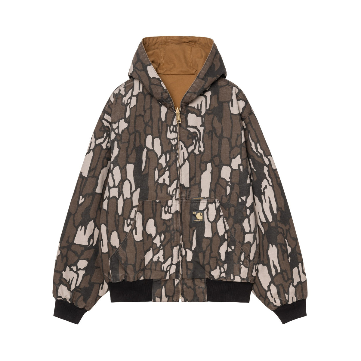 Carhartt WIP 50 Years Anniversary OG Active Jacket Canvas Hamilton Brown / Camo Trebark, Rinsed