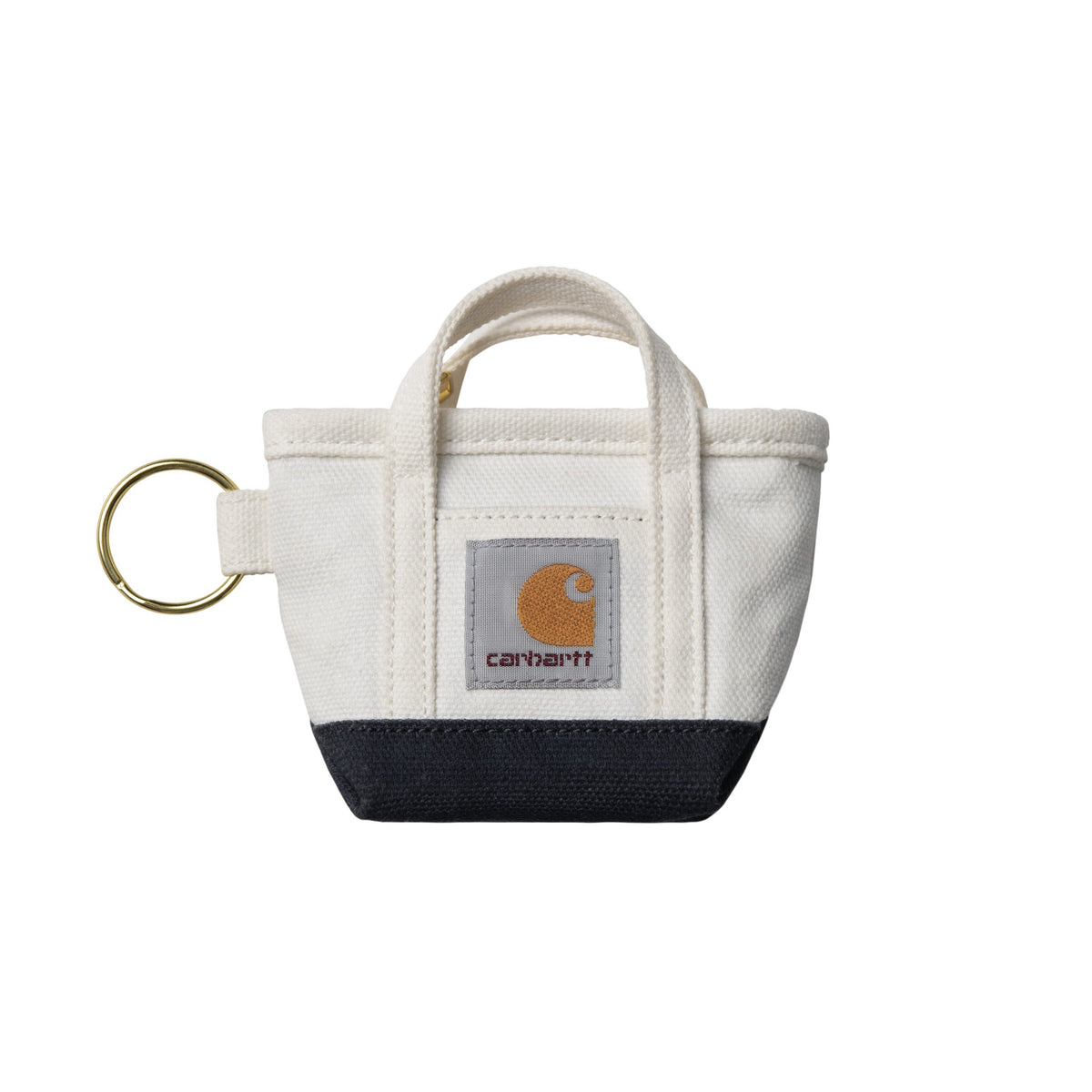 Carhartt WIP Mini Tote Bag Keychain Natural / Blue