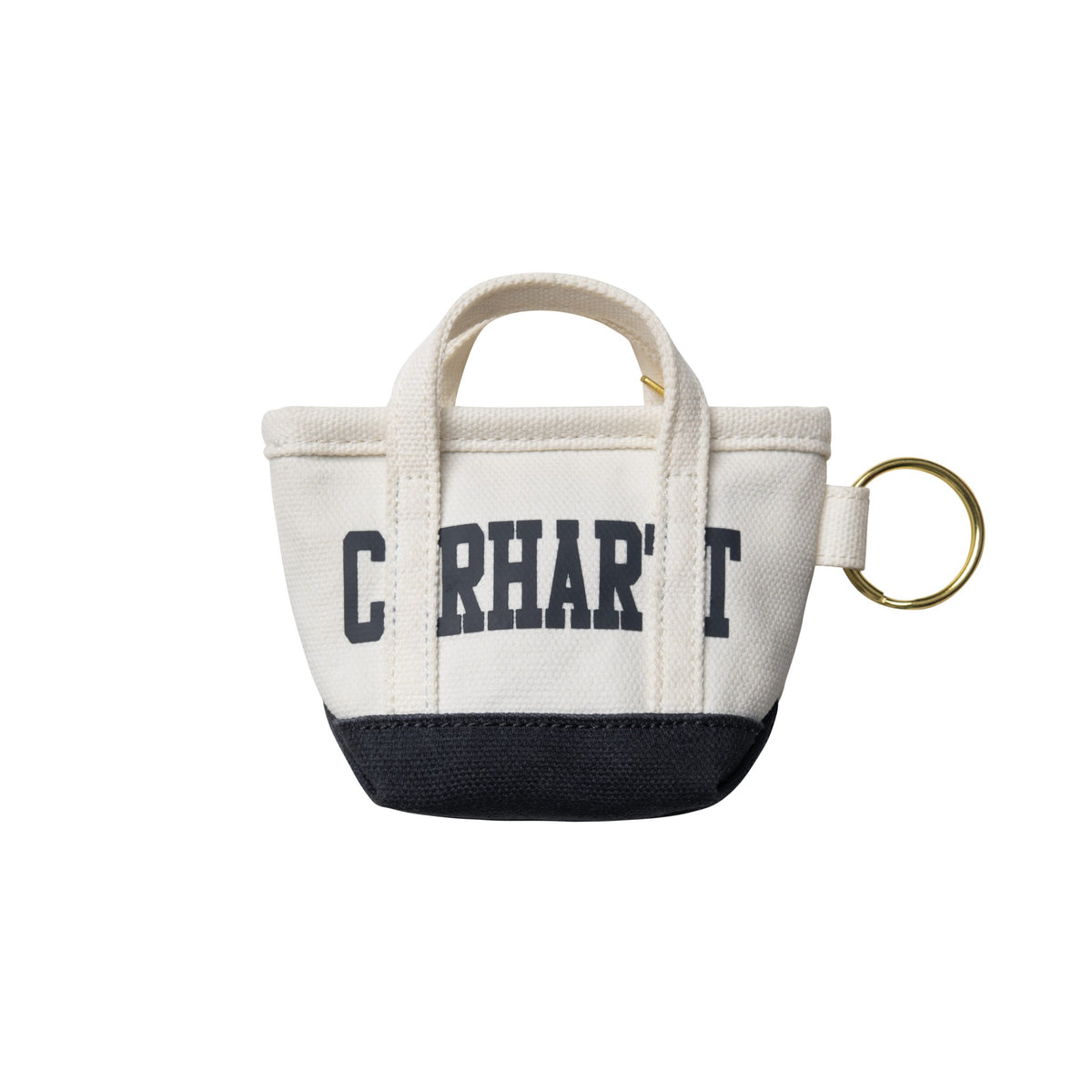 Carhartt WIP Mini Tote Bag Keychain Natural / Blue