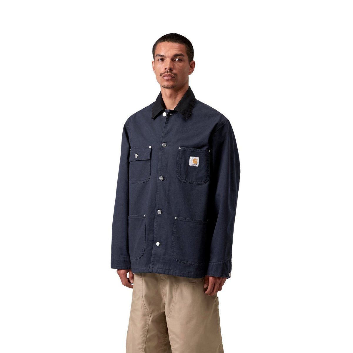 Carhartt WIP OG Chore Coat Deep Night / Black, Rinsed