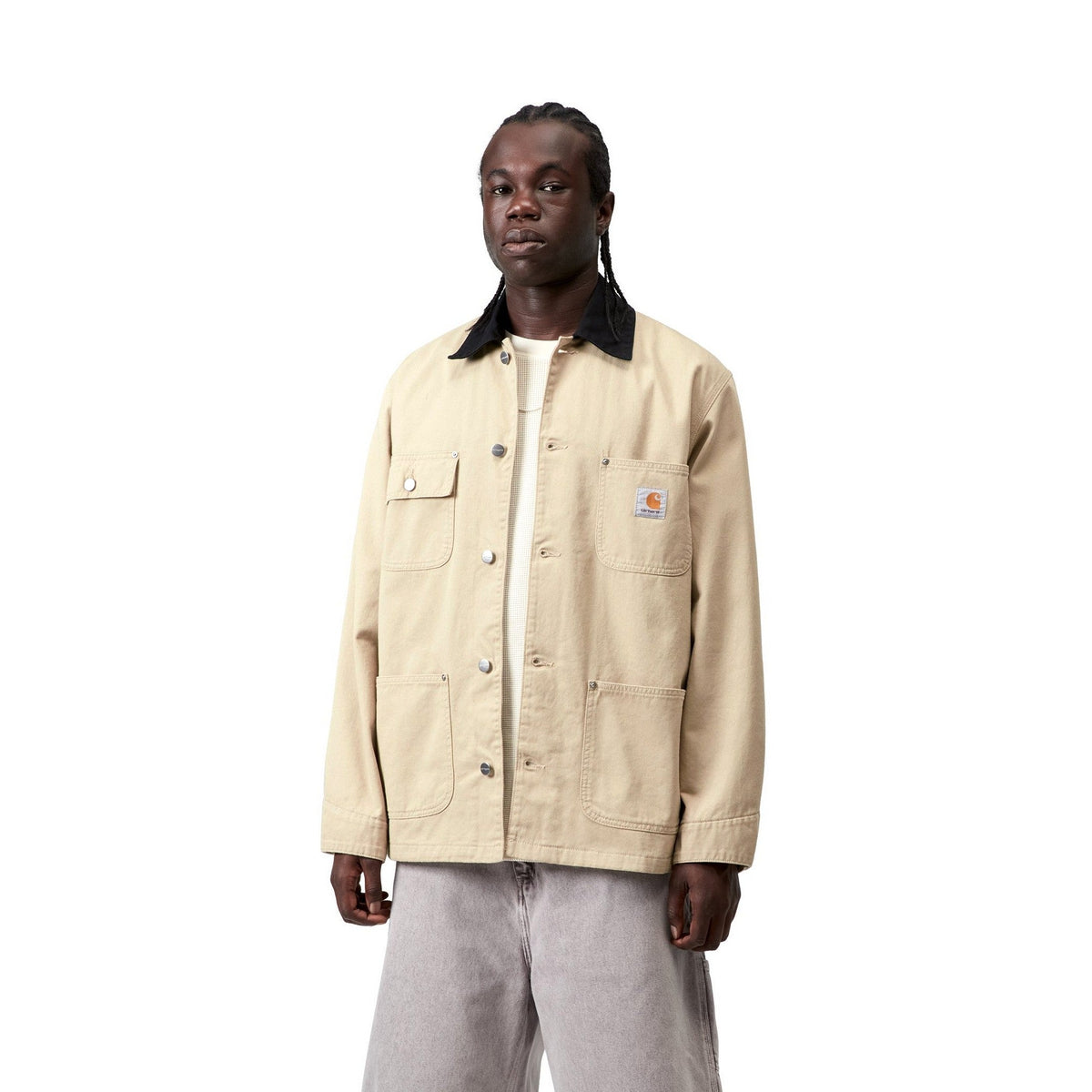 Carhartt WIP OG Chore Coat Barchan / Black, Rinsed