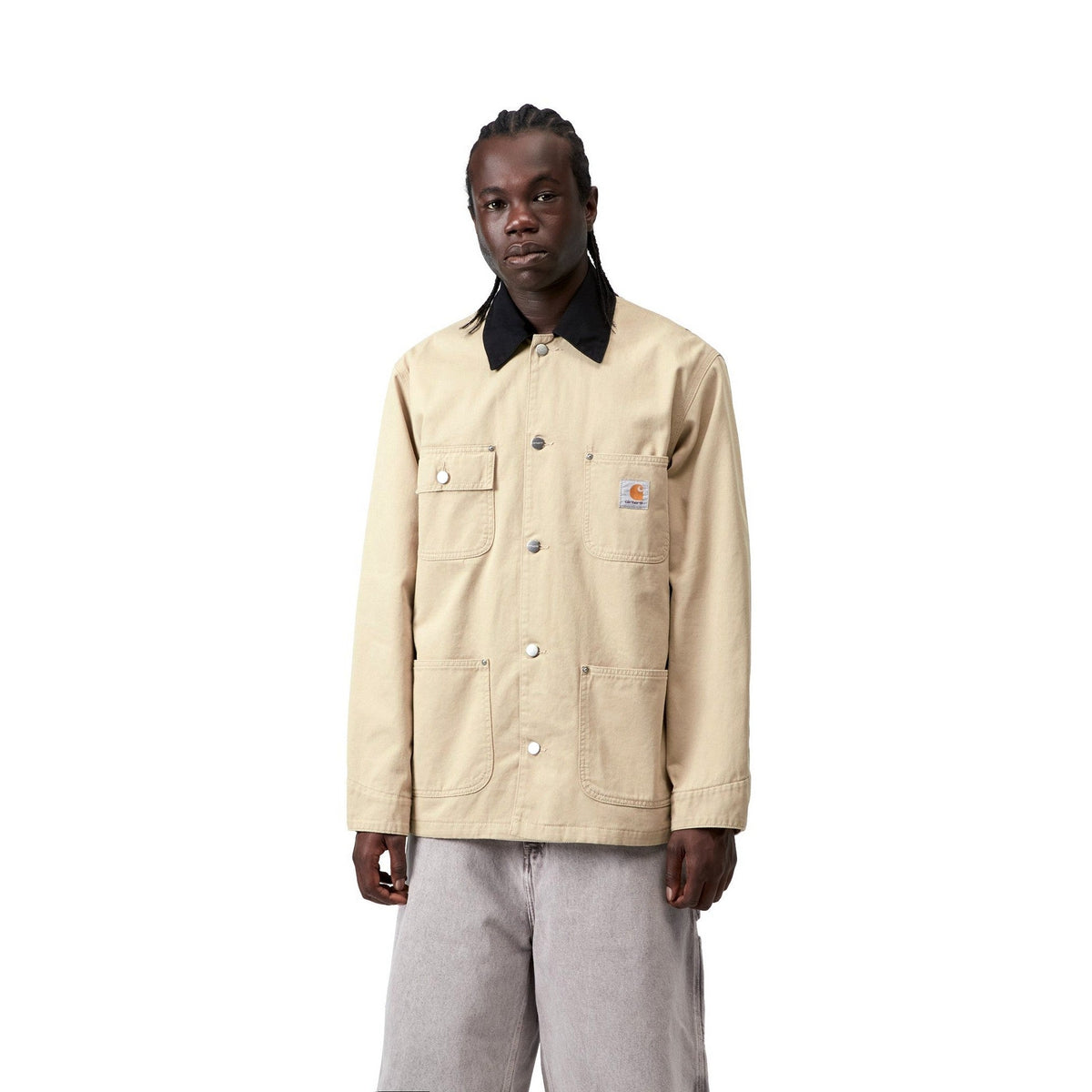 Carhartt WIP OG Chore Coat Barchan / Black, Rinsed