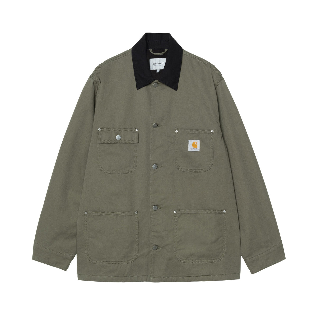 Carhartt WIP OG Chore Coat Leaf / Black, Rinsed