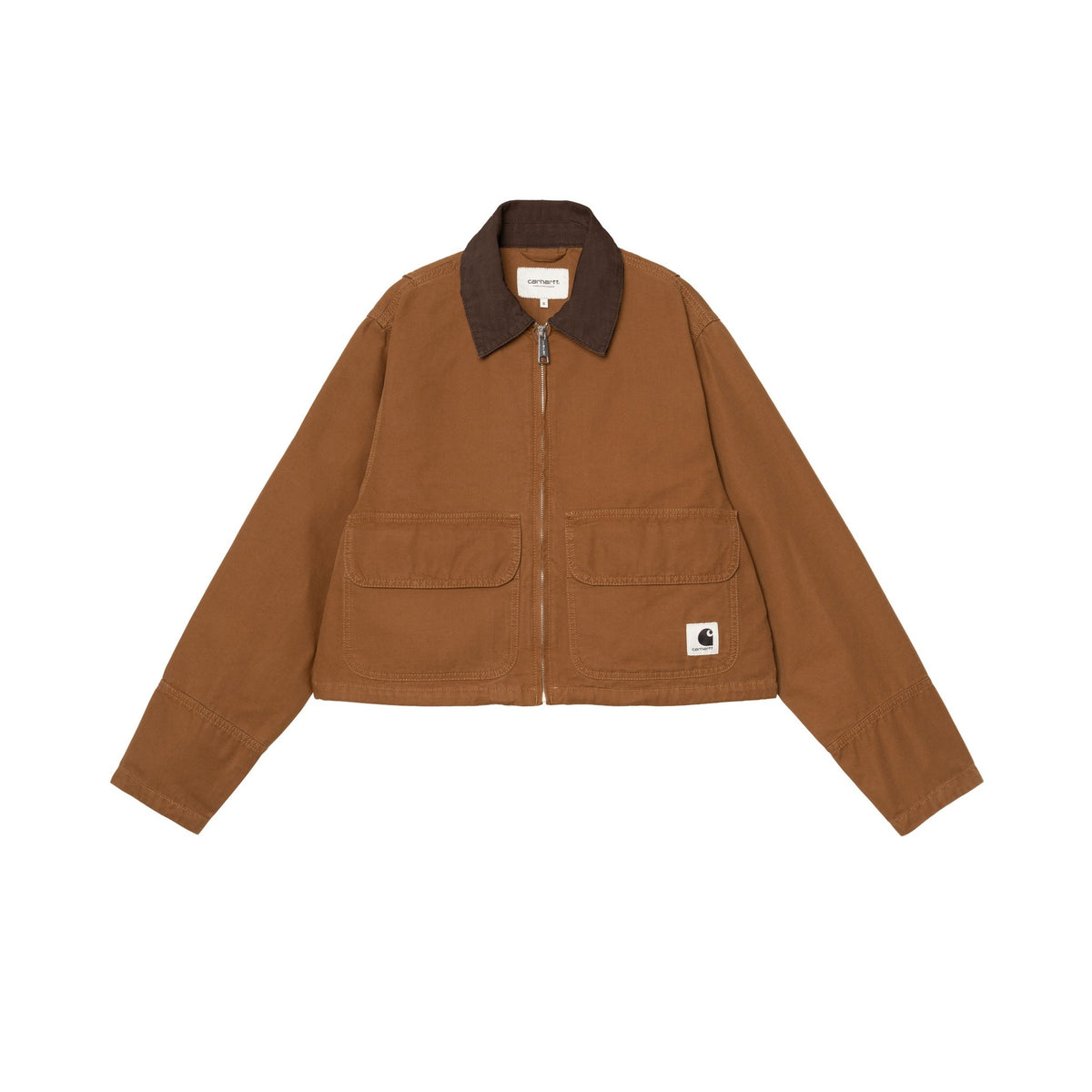 Carhartt WIP Women's Prescott Jacket Hamilton Brown / Tobacco, Garment dyed