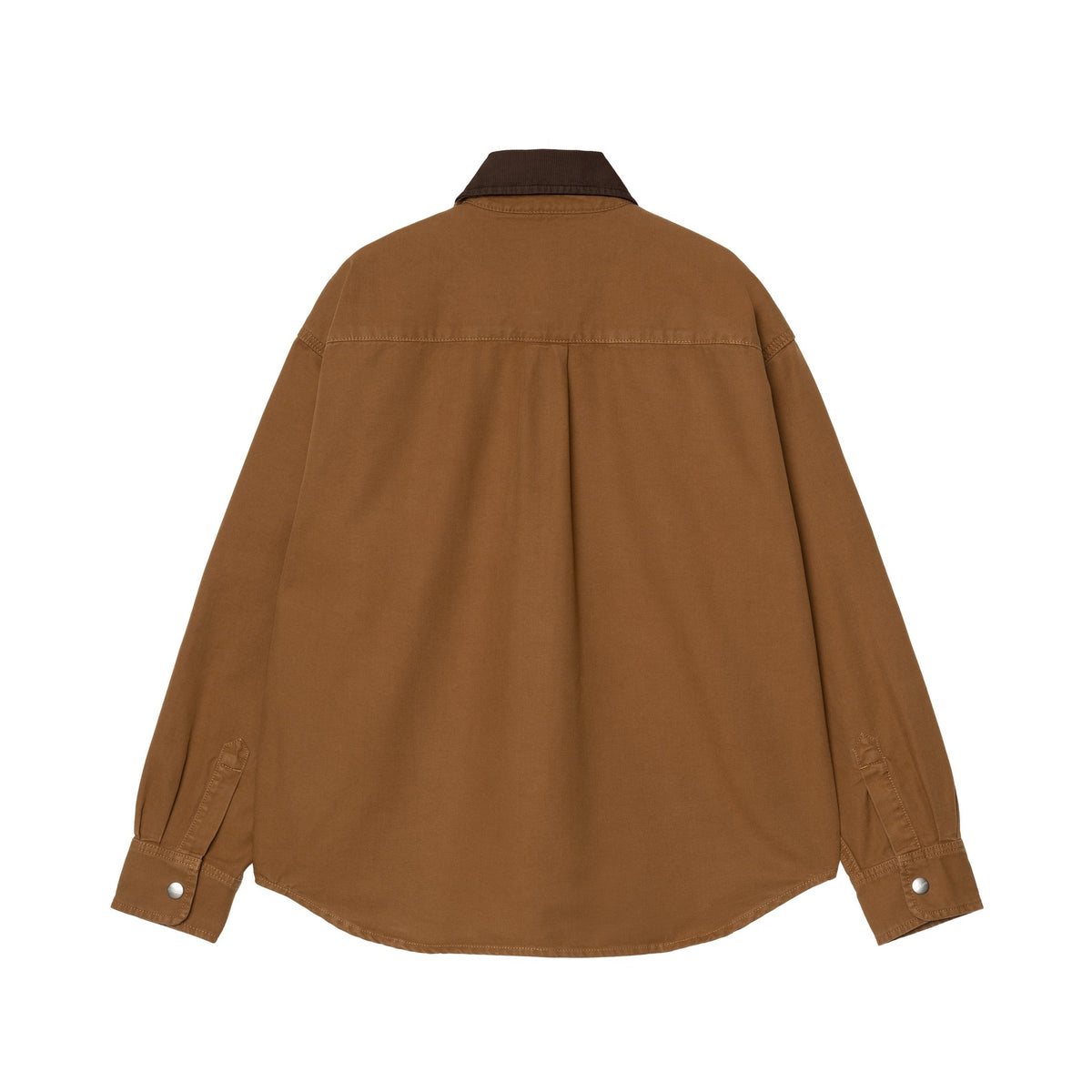 Carhartt WIP Women's Prescott Shirt Jac Hamilton Brown / Tobacco, Garment dyed