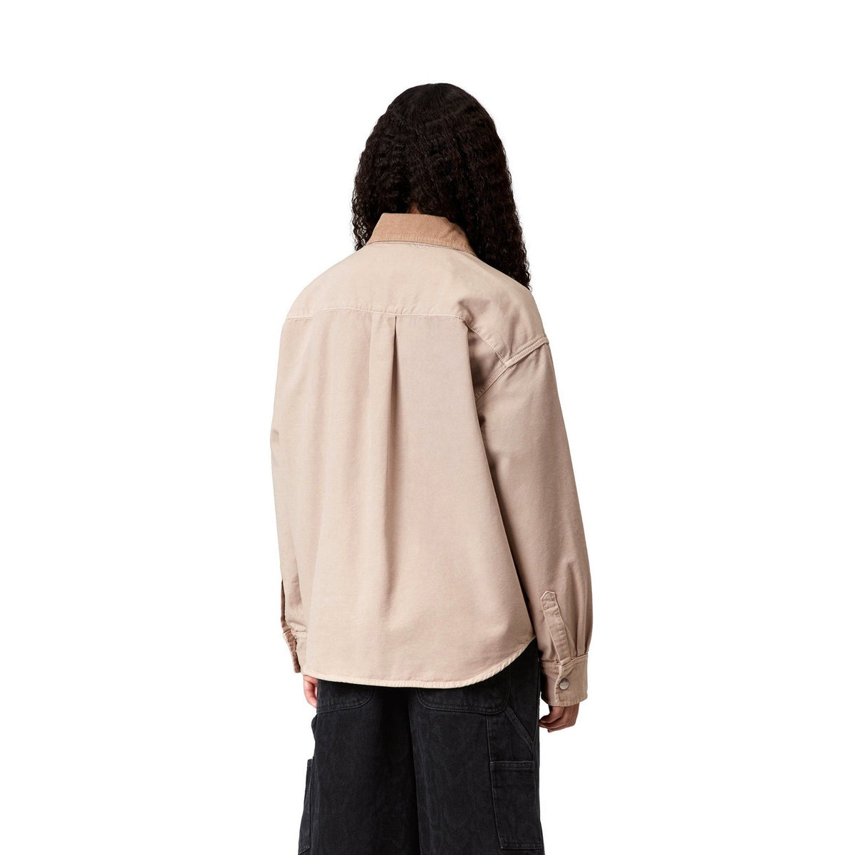 Carhartt WIP Women's Prescott Shirt Jac String / Leather, Garment dyed