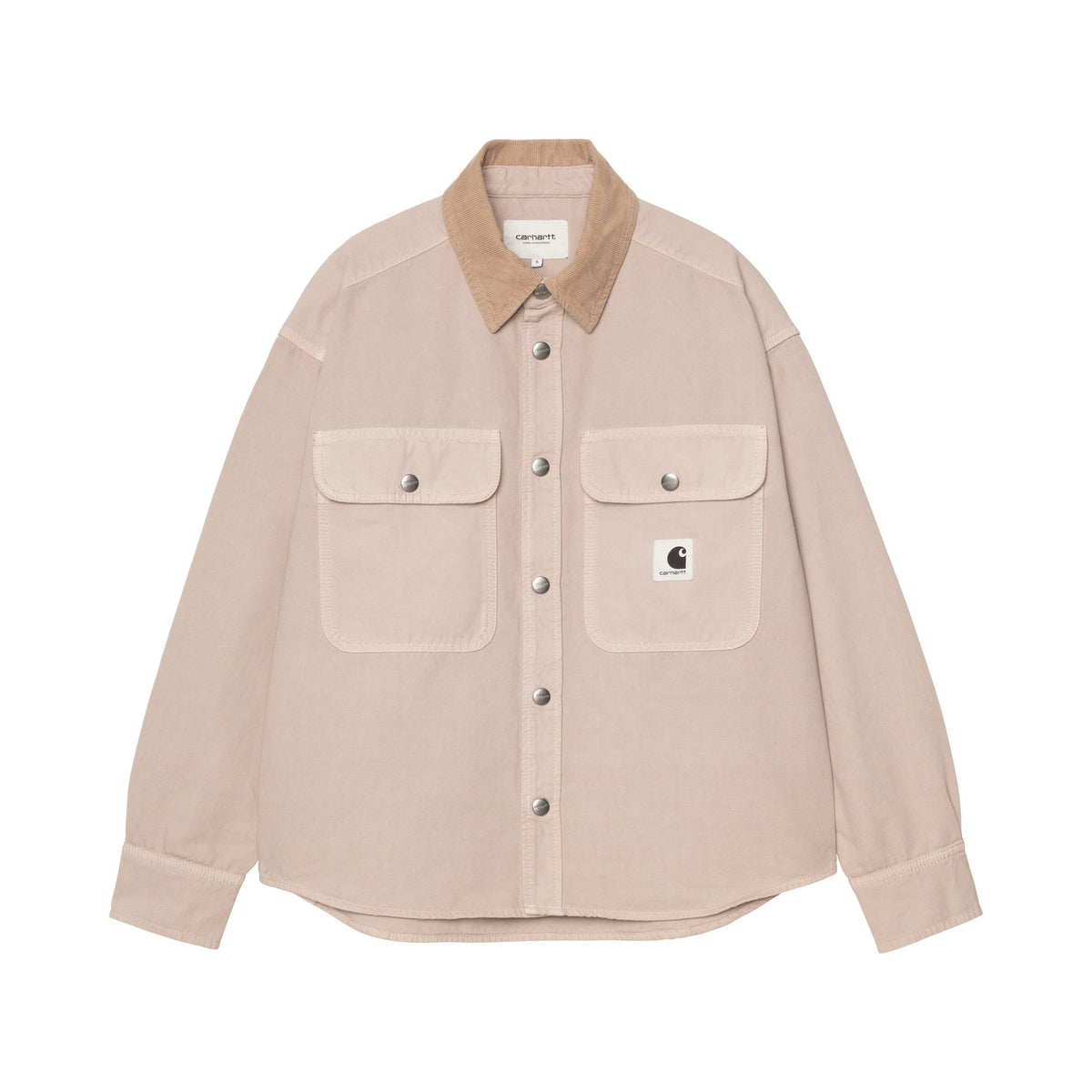 Carhartt WIP Women's Prescott Shirt Jac String / Leather, Garment dyed
