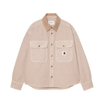 Carhartt WIP Women's Prescott Shirt Jac String / Leather, Garment dyed