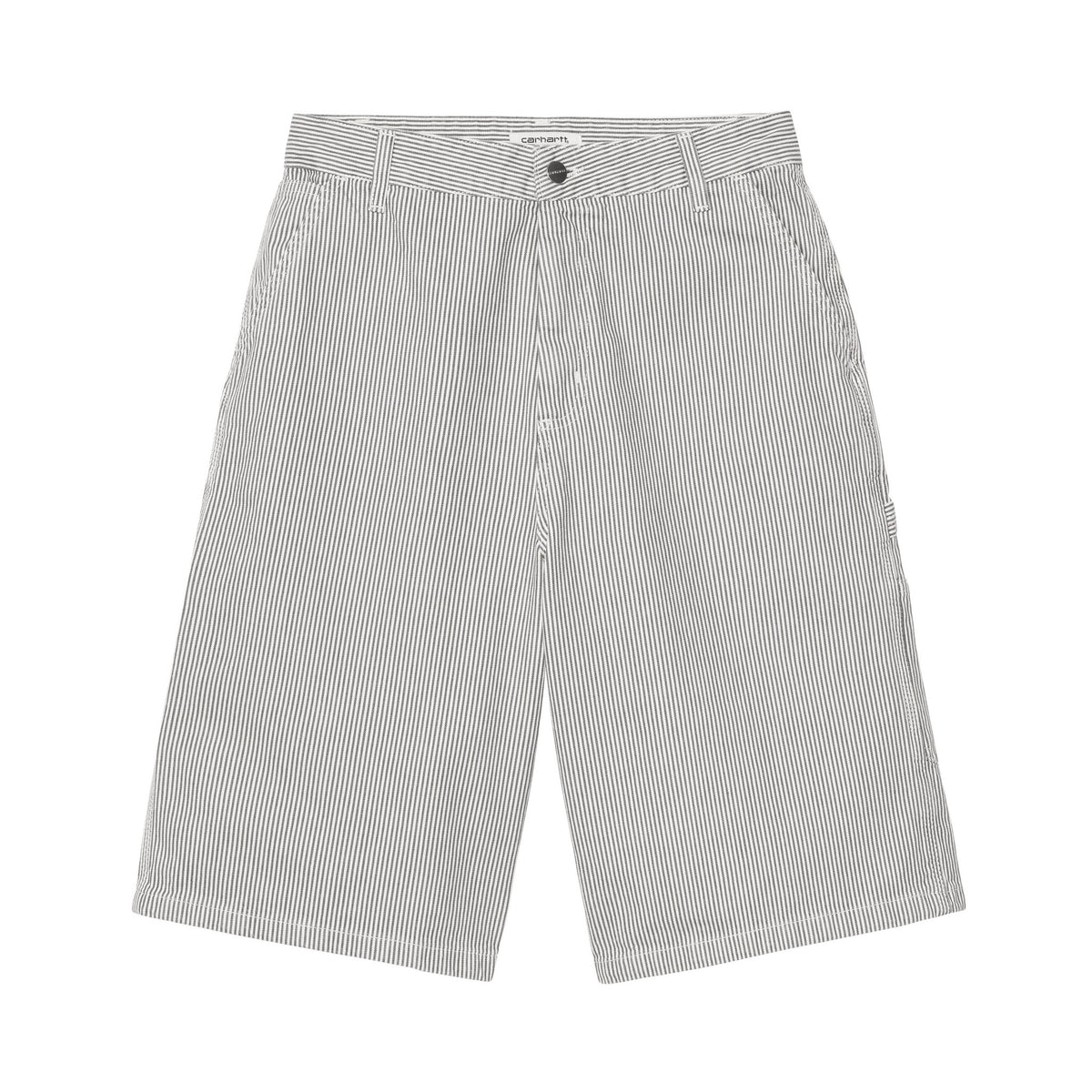 Carhartt WIP Women's Mercer Single Knee Short Mercer Stripe, Graphite / Wax, Stone washed