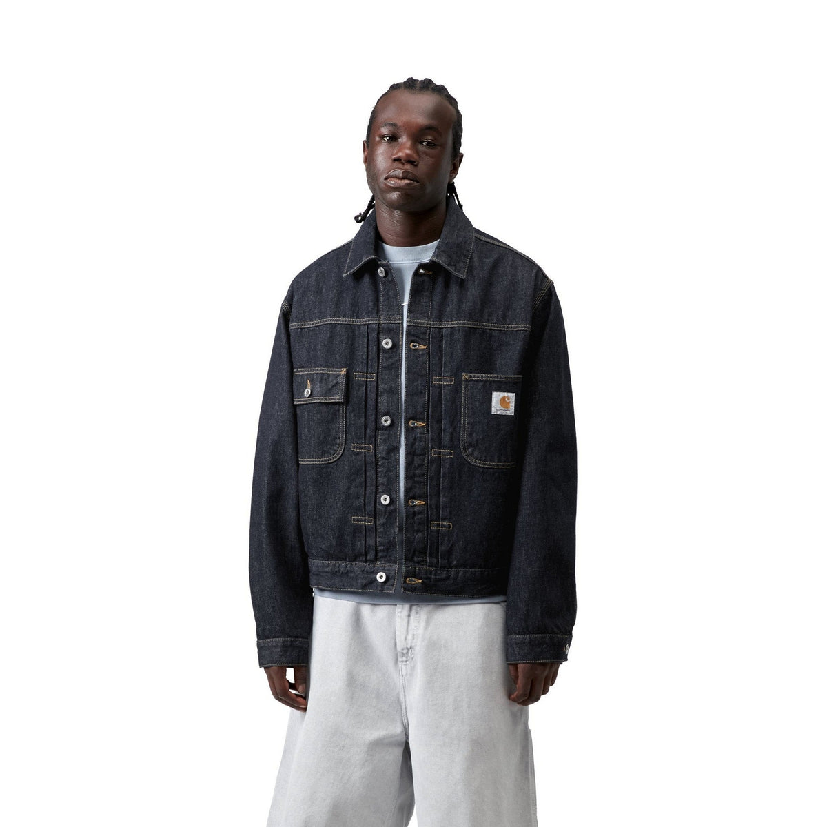 Carhartt WIP Belmar Jacket Blue, Rinsed