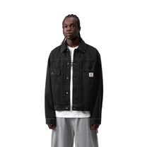 Carhartt WIP Belmar Jacket Black, Stone washed