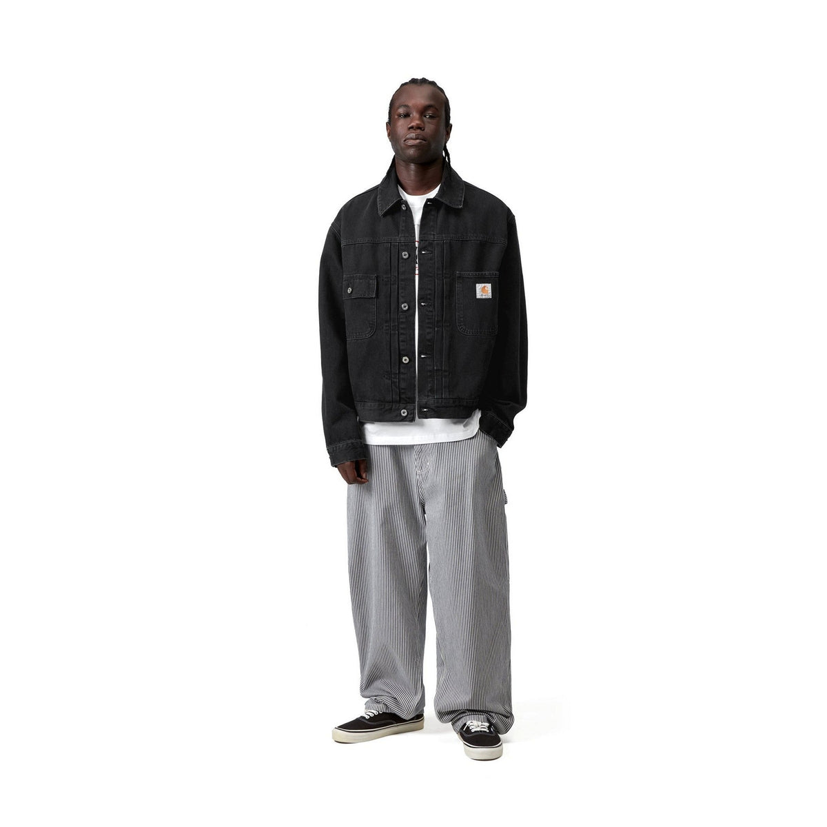 Carhartt WIP Belmar Jacket Black, Stone washed