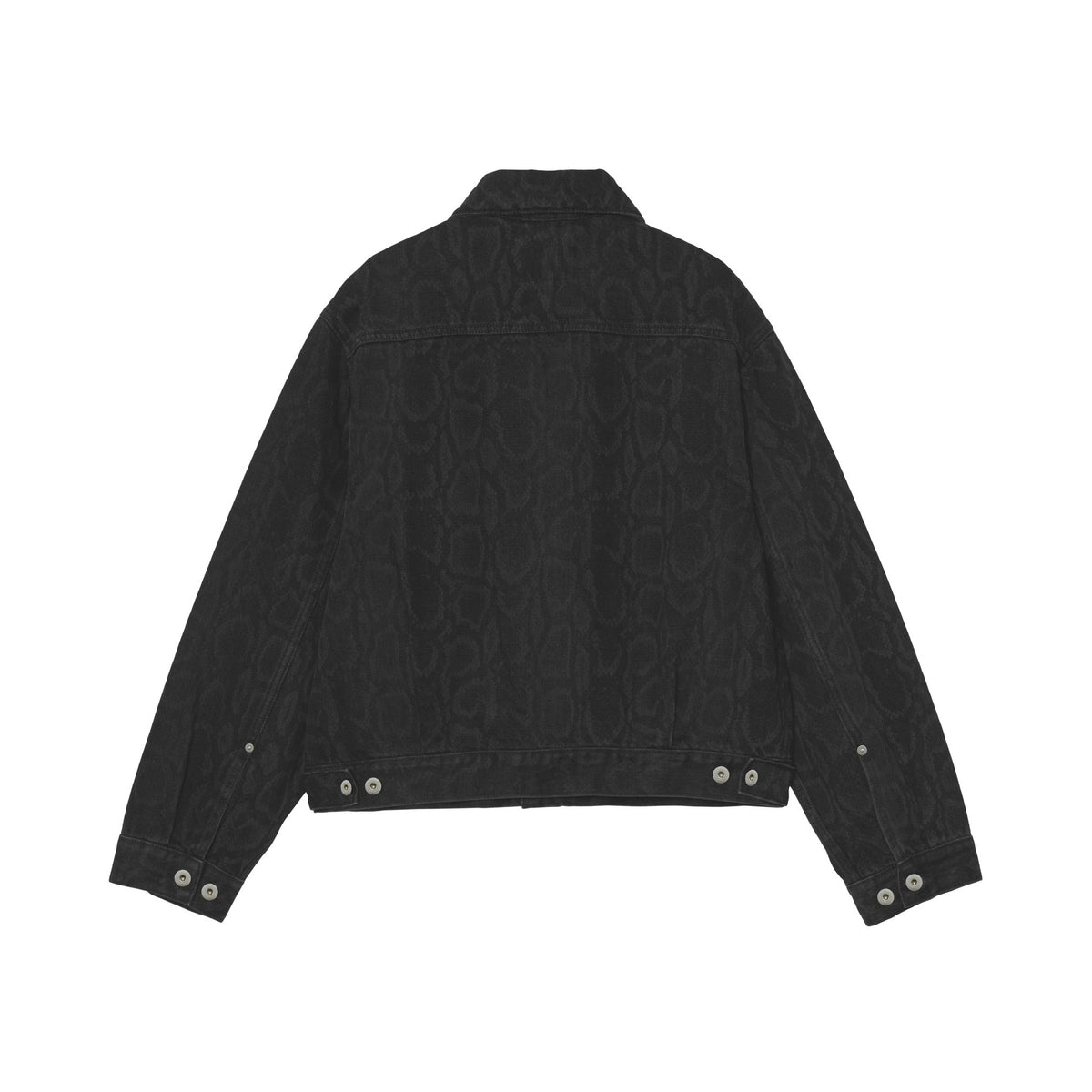 Carhartt WIP Women's Belmar Jacket Snake Camo, Black, Heavy stone wash