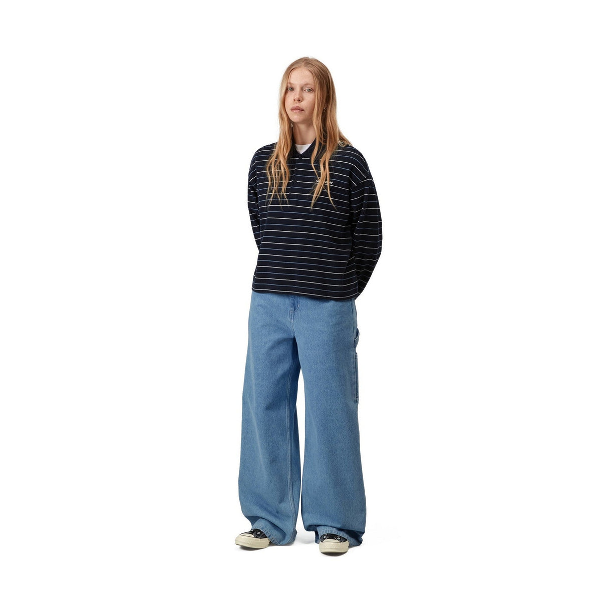 Carhartt WIP Women's Jens Pant 'Robertson' Denim Blue, Heavy stone wash