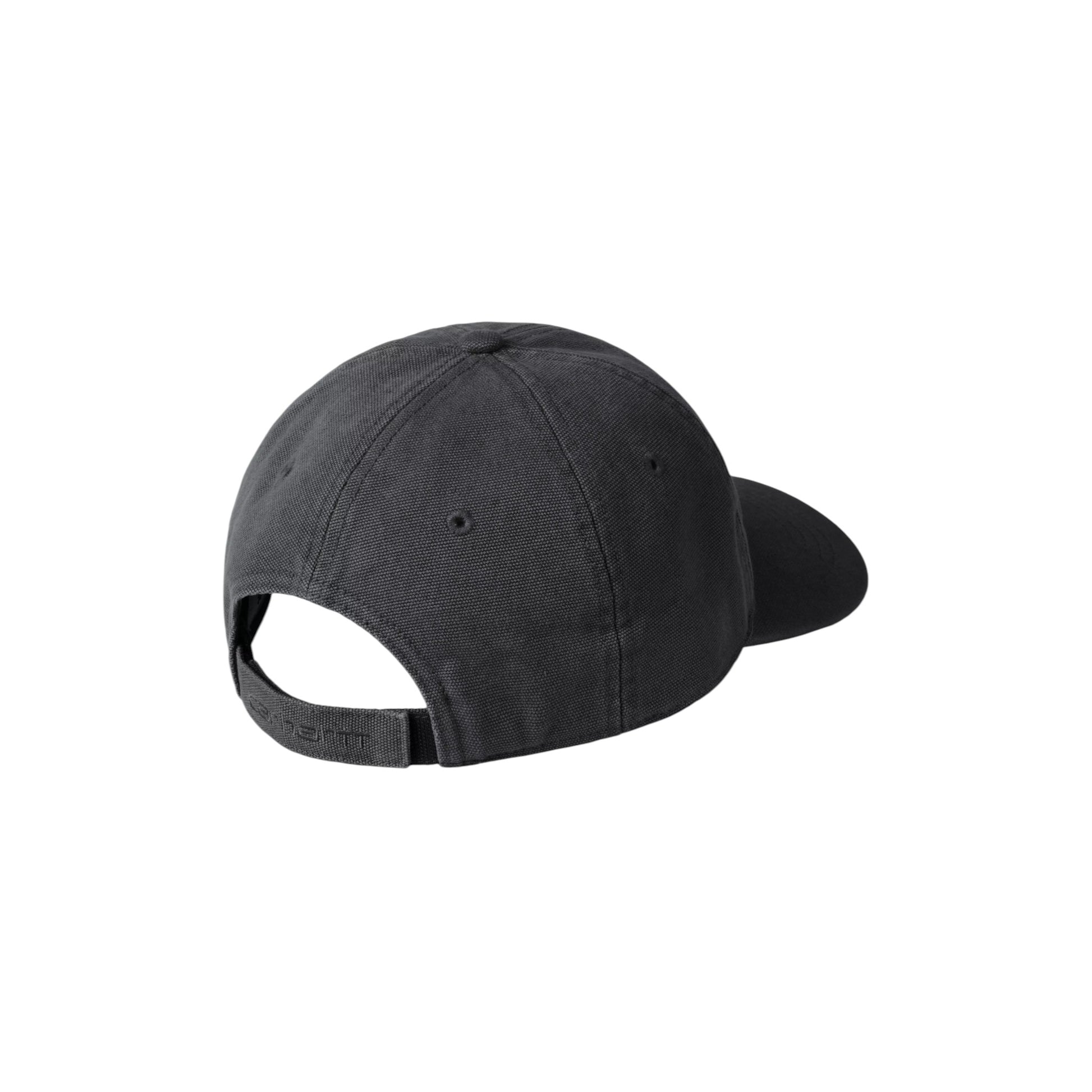 Carhartt WIP Canvas Cap Black, stone washed