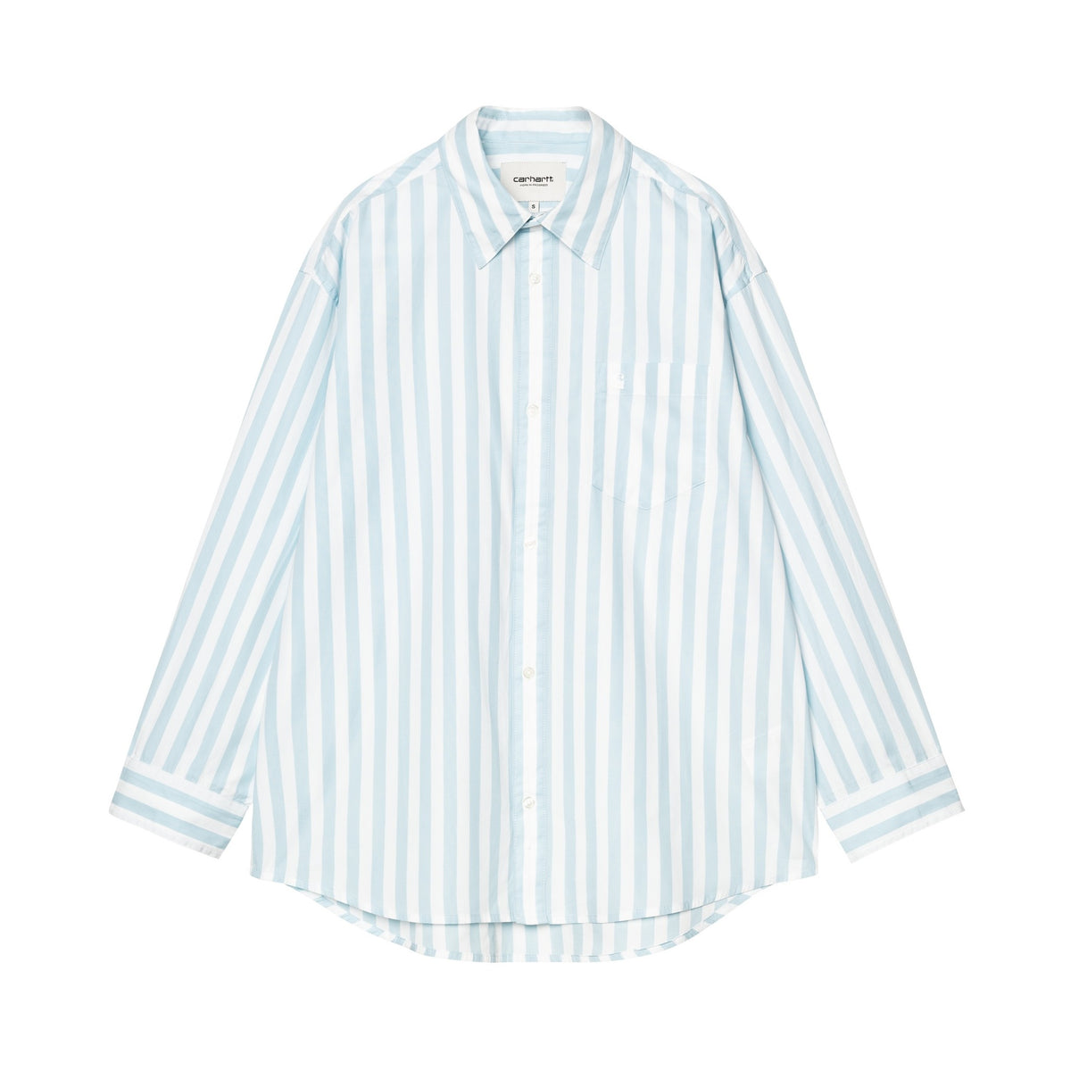 Carhartt WIP Women's L/S Royce Shirt Royce Stripe, Icaria / White