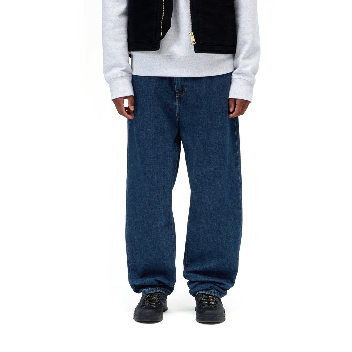 Carhartt WIP Aaron Pant Blue, Stone washed