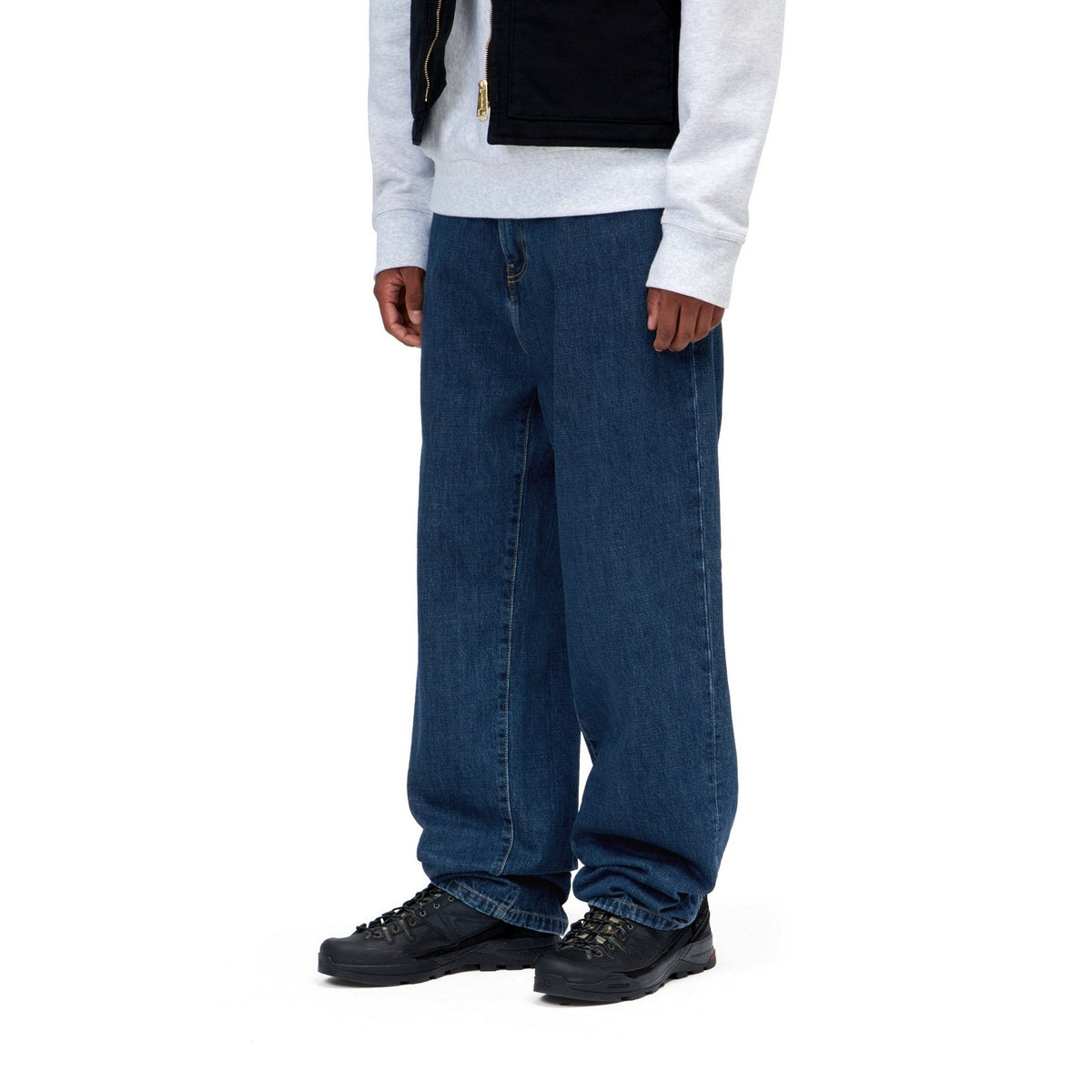 Carhartt WIP Aaron Pant Blue, Stone washed