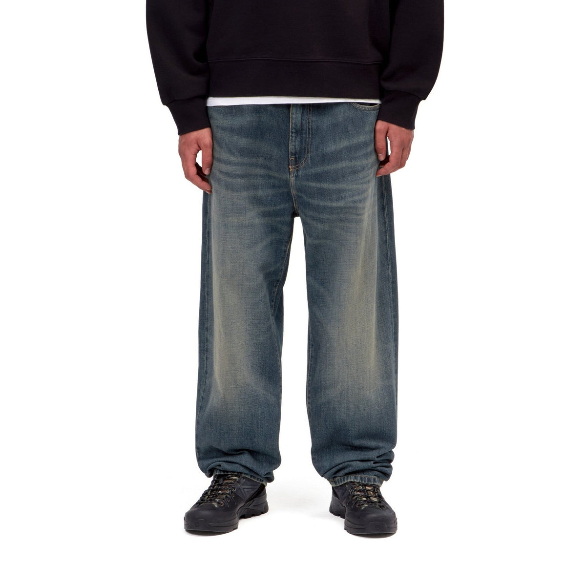 Carhartt WIP Aaron Pant Blue, Mid worn used