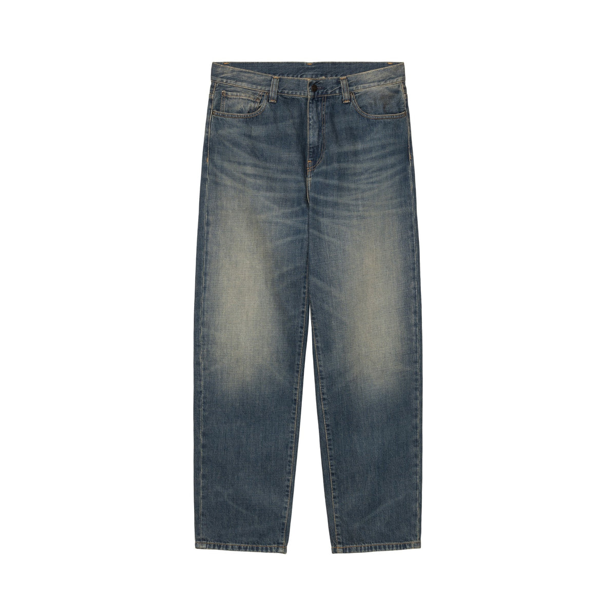 Carhartt WIP Aaron Pant Blue, Mid worn used
