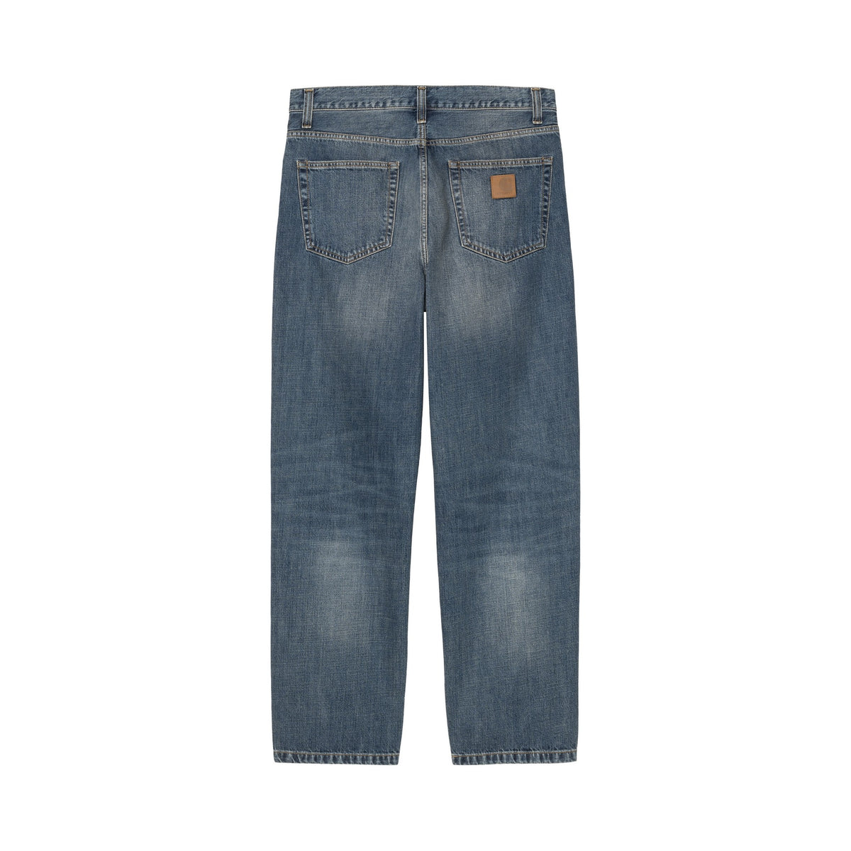 Carhartt WIP Aaron Pant Blue, Dark used wash