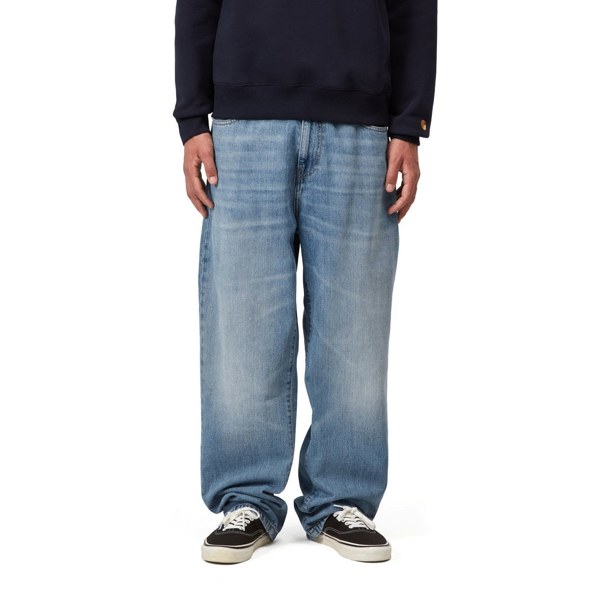 Carhartt WIP Aaron Pant Blue, Burst washed