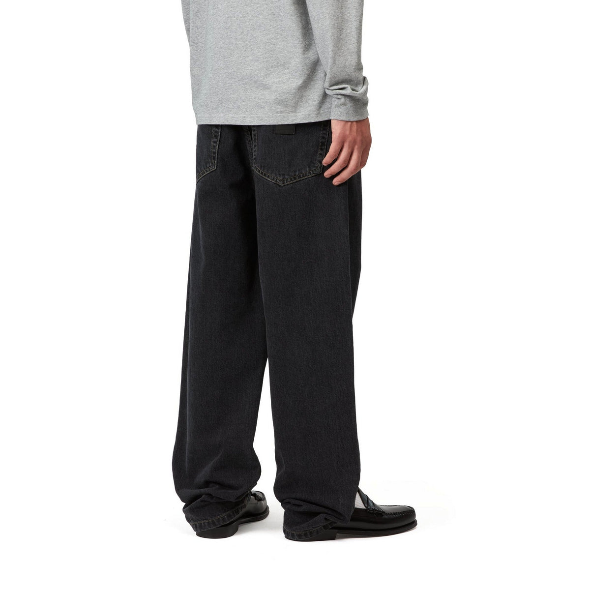 Carhartt WIP Aaron Pant Black, Stone washed
