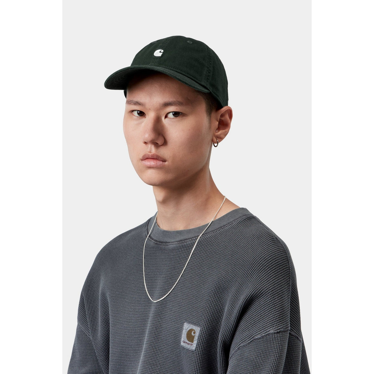 Carhartt WIP Madison Logo Cap Dark Scarab / White