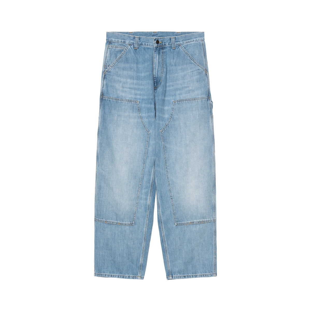 Carhartt WIP OG Double Knee Pant 'Camano' Denim Blue, Burst washed