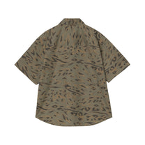 Carhartt WIP Women's S/S Travon Shirt Duck Feather Print, Cypress / Black