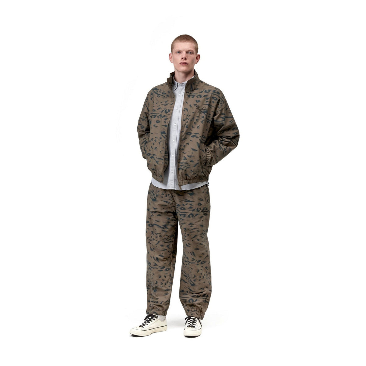 Carhartt WIP Travon Jacket Duck Feather Print, Cypress / Black