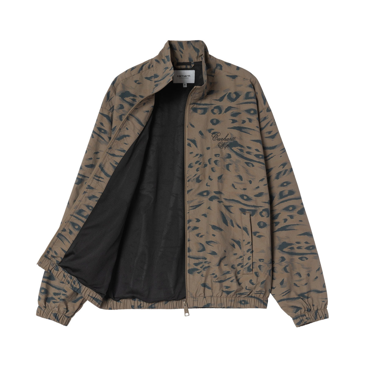 Carhartt WIP Travon Jacket Duck Feather Print, Cypress / Black
