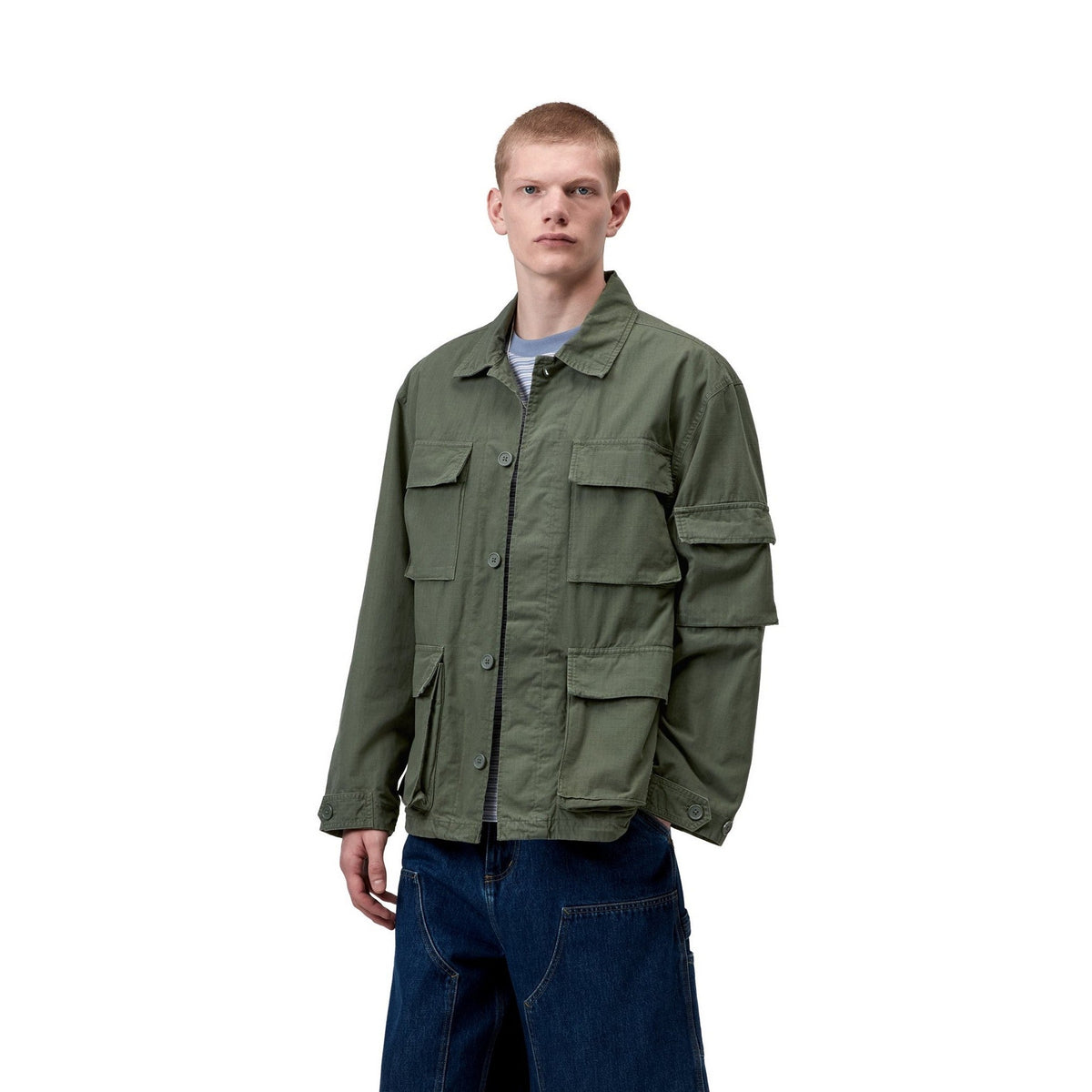 Carhartt WIP Manderson Jacket Leaf, Garment dyed