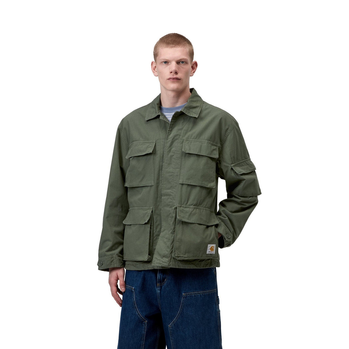 Carhartt WIP Manderson Jacket Leaf, Garment dyed