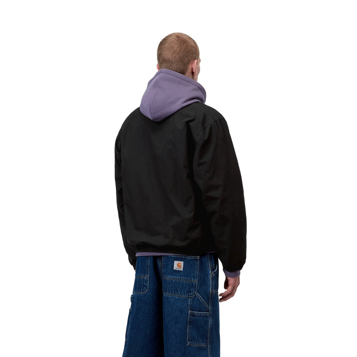 Carhartt WIP Madison Ripstop Jacket Black / Wax, Garment dyed