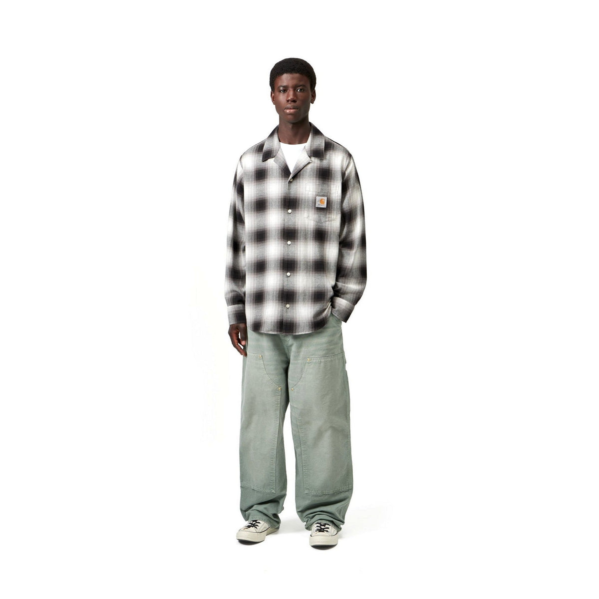Carhartt WIP L/S Tyers Shirt Tyers Check, Black