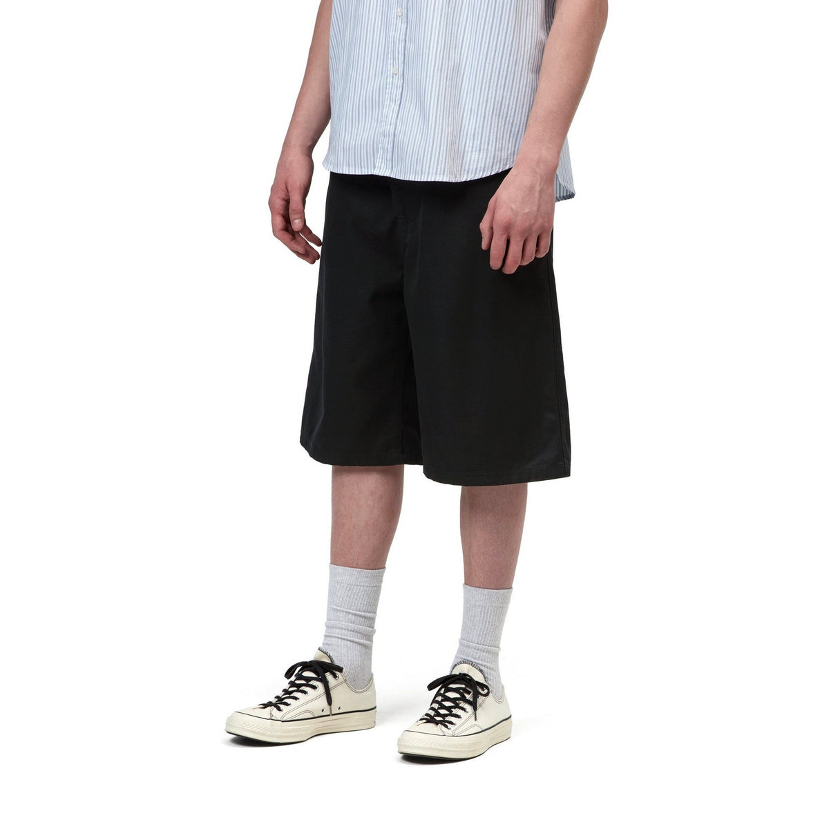 Carhartt WIP Brader Short Black, Rinsed