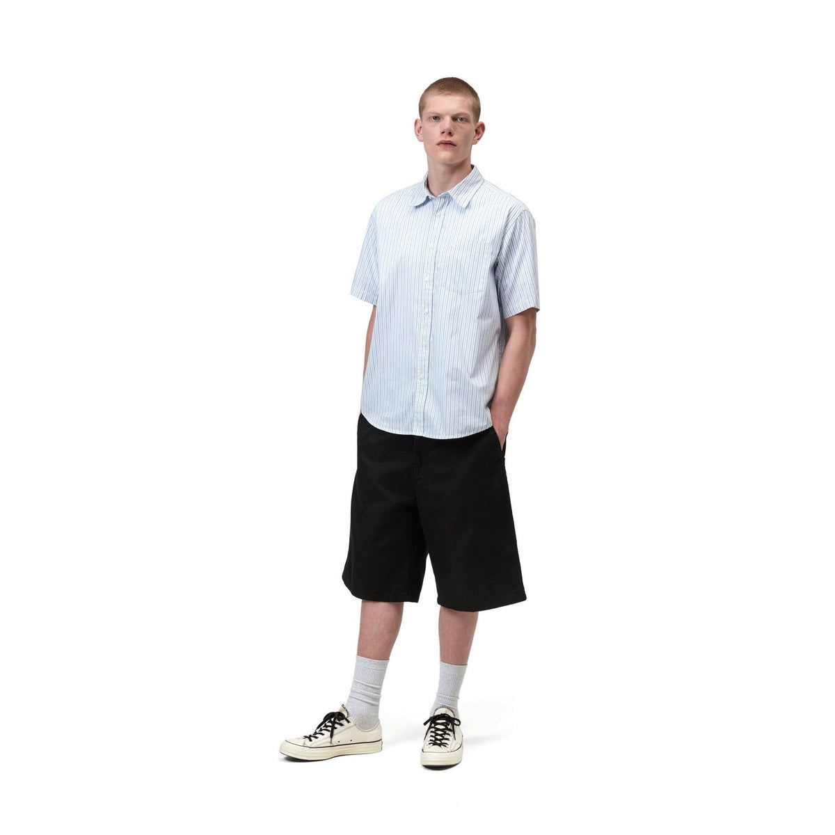 Carhartt WIP Brader Short Black, Rinsed