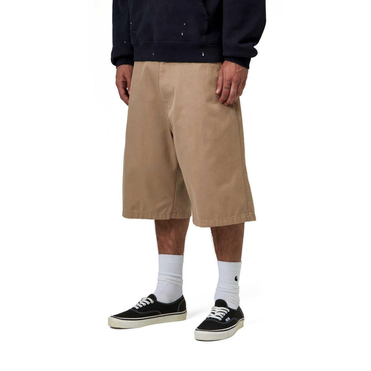 Carhartt WIP Brader Short Leather, Rinsed